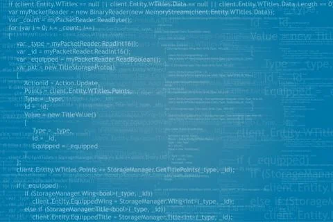 Program code background Stock Illustration