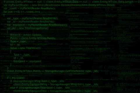 Program code background Stock Illustration