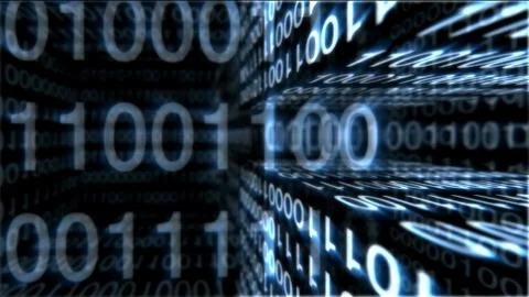 Program code boxes are covered in white numbers Illustration