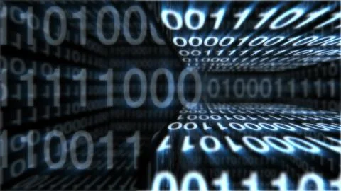 Program code boxes, their transparent areas are covered with white numbers 스톡 일러스트