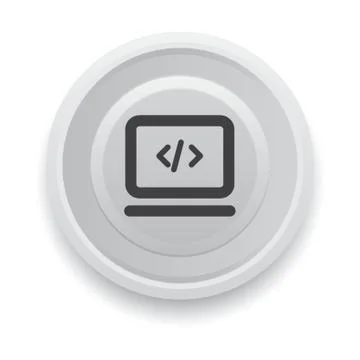 Program Code Button Stockillustratie