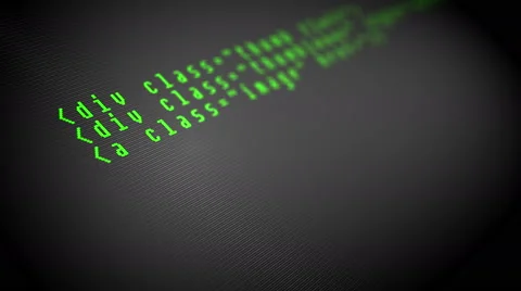 Program code on the computer display Stock Footage 59693651
