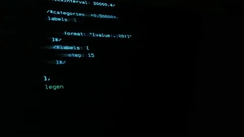 Program Code on a Computer Screen Software development and hacking concept. Stock Footage 151427775