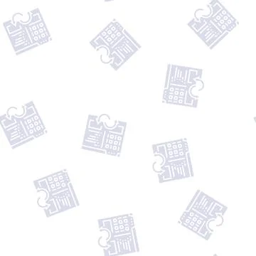 Program code converter glyph seamless pattern Stock Illustration