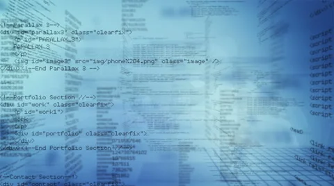 Program Code. Dolly in. Loopable. White. 스톡 동영상 46747433