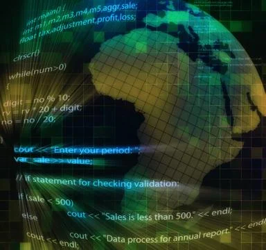 Program code Illustrazione stock