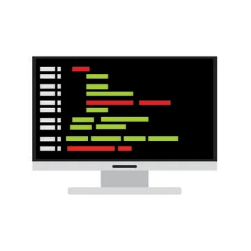 Program code image Illustrazione stock