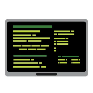 Program code image Illustrazione stock