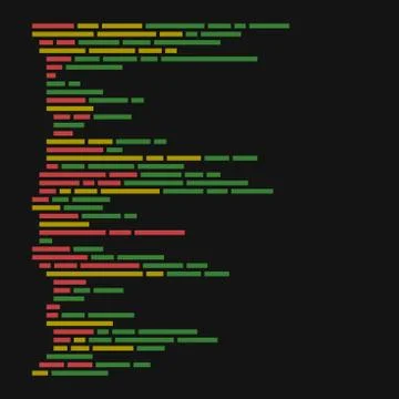 Program Code Listing, Abstract Programming Background. Vector Stock Illustration