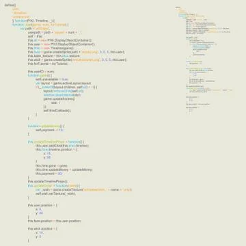 Program Code Listing, Abstract Programming Background. Vector Stock Illustration