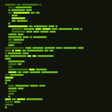 Program Code Listing, Abstract Programming Background. Vector Stock Illustration