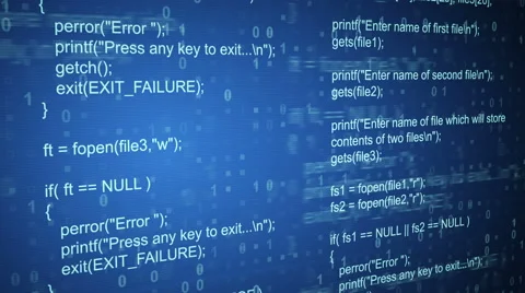 Program code loop background Stock Footage 42379845