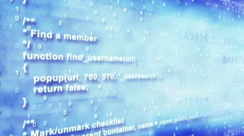 Program code loopable background Stock Footage 22440321