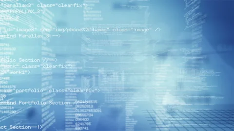 Program Code. Loopable. White. Dolly in. 스톡 동영상 46715461