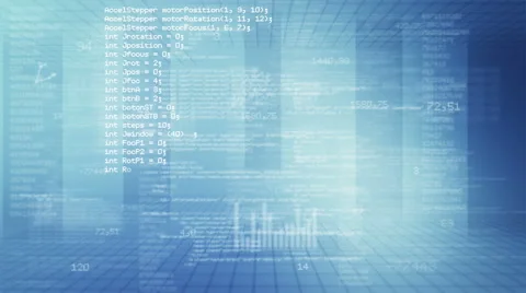 Program Code. Loopable. White. Locked. Stock Footage 46714528