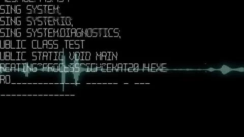 Program code on a monitor. Computer code, hacker. Software developer programming Stock Photos