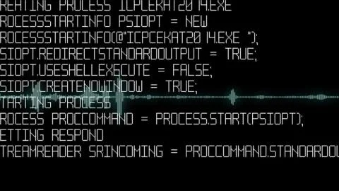 Program code on a monitor. Computer code, hacker. Software developer programming 스톡 사진