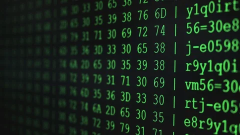 Program code on PC screen Stock Footage 129625570