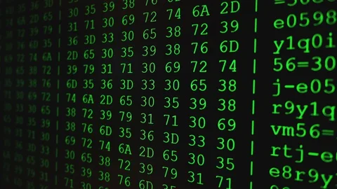 Program code on PC screen Stock Footage 129625692