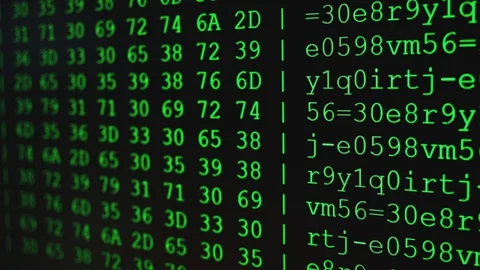 Program code on PC screen Stock Footage 130155809