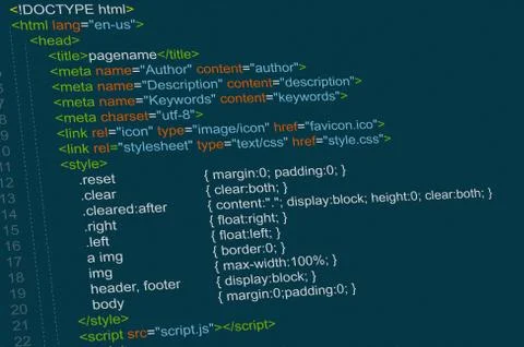 Program code Stockfoto's