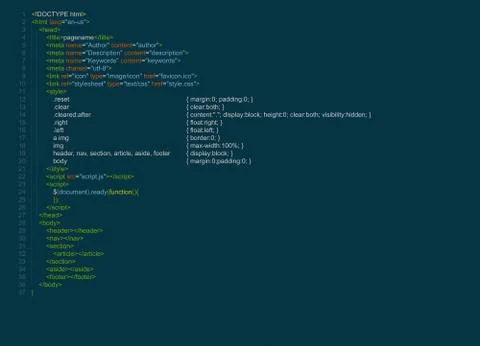 Program code Stockfoto's