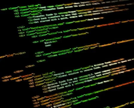 Program code Foto stock