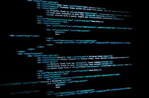 Program code Stockfoto's