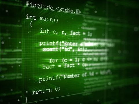 Program Code 库存照片