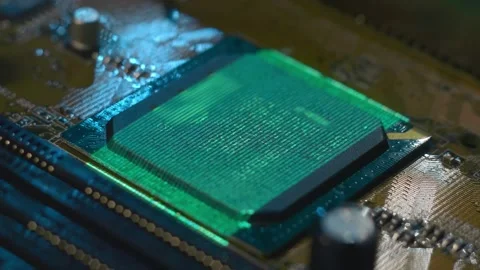 Program code on a processor, symbolizing the operation of an electronic device Stock Footage 313150393