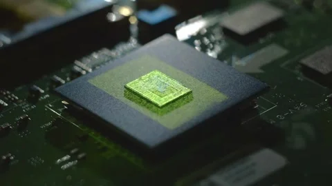 Program code on a processor, symbolizing the operation of an electronic device Stock Footage 313177598