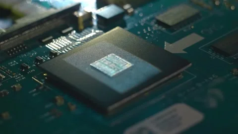 Program code on a processor, symbolizing the operation of an electronic device Stock Footage 313177614
