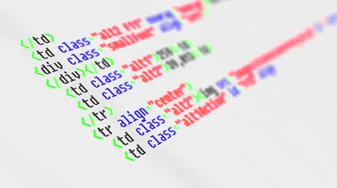 Program code running down on computer screen Stock Footage 60423306