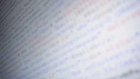 Program code running down on computer screen Stock-Footage 103394618