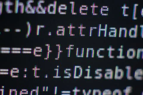 Program Code on Screen Photos