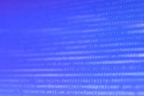 Program Code on Screen Photos