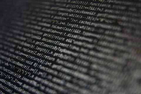 Program Code on Screen Photos