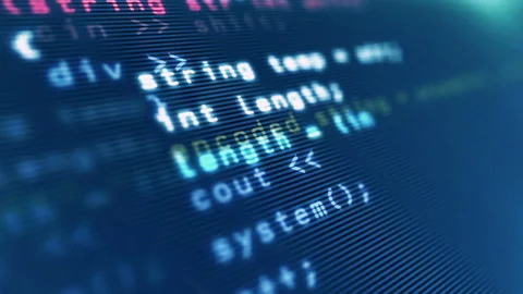 Program code typing on screen | Stock Video | Pond5