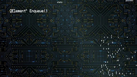 Program codes and digital circuit Stock Footage 112031256