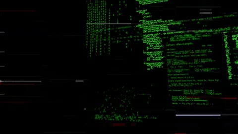 Program codes and glitches Stock Footage 107704726
