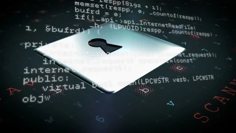 Program codes and a lock Stock Footage 107676481