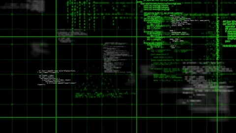 Program codes and square patterns Stock Footage 107703931