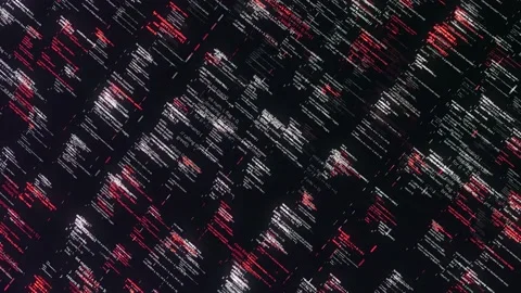 Program codes fly in computer space. Animation. 3d space inside computer world Stock Footage 149266470