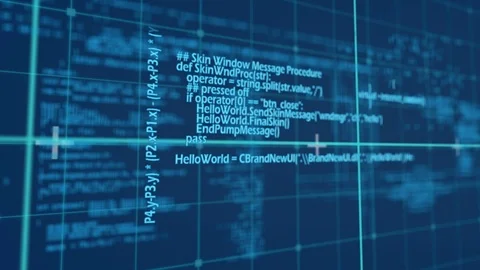 Program codes running Stock Footage 110694150