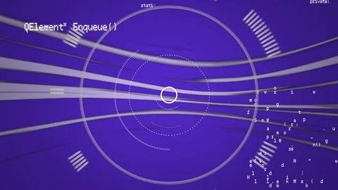 Program codes running on the screen Stock Footage 112007647