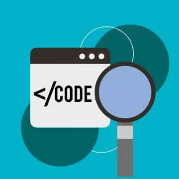 Program coding website Illustrazione stock