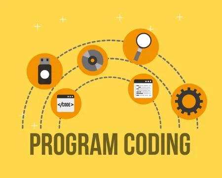 Program coding website Stock Illustration