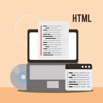 Program coding website Stock Illustration