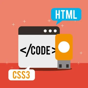 Program coding website Stock Illustration