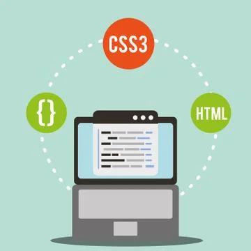 Program coding website Illustrazione stock